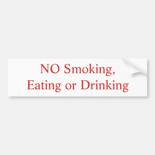 Autocollant non-fumeurs, mangeant ou potable (Devant)