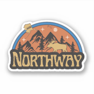 Autocollant Northway, Alaska