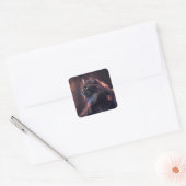 Autocollant norvégien d'art de chat de forêt (Enveloppe)