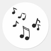 autocollant notes de musique (Devant)