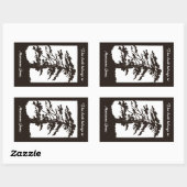 Autocollant nouvelle silhouette arbre (Feuille)