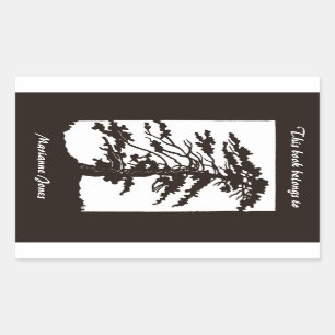 Autocollant nouvelle silhouette arbre