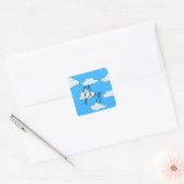 Autocollant Nuage Ciel Volant Mignon (Enveloppe)