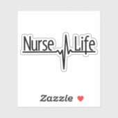 Autocollant Nurse Life - EKG (Feuille)