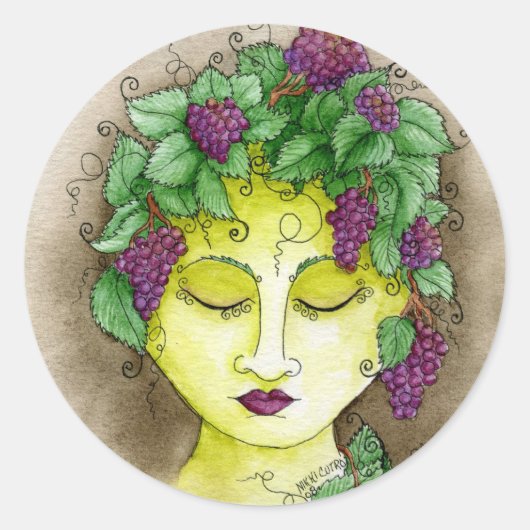 Autocollant nymphe de vignoble 2 (Devant)