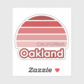 Autocollant Oakland California (Feuille)