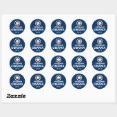 Autocollant Obama 2012 (Feuille)