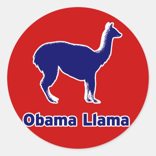 Autocollant Obama Llama (Devant)