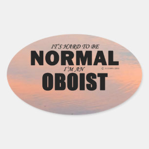 Autocollant Oboiste Normal