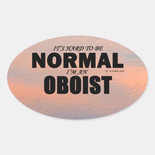 Autocollant Oboiste Normal (Devant)