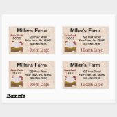 Autocollant OEufs personnalisés (Feuille)