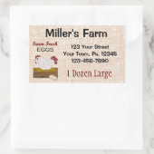 Autocollant OEufs personnalisés (Sac)