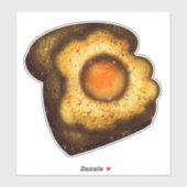 Autocollant Œufs sur Toast (Feuille)