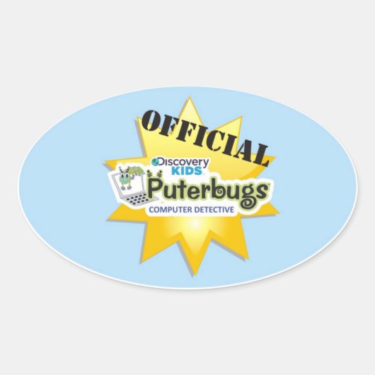 Autocollant officiel de détective informatique (Devant)