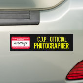 Autocollant OFFICIEL de PHOTOGRAPHE de pdc (En voiture)