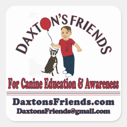 Autocollant officiel des amis de Daxton (Devant)