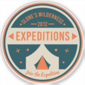 Autocollant officiel des expéditions de nature sau (Devant)
