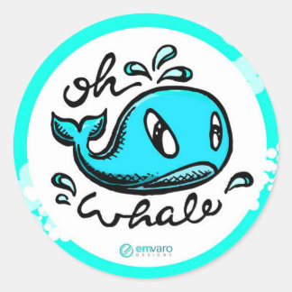 Autocollant Oh Whale