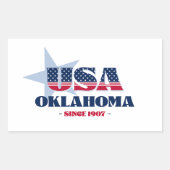 Autocollant Oklahoma My Home State (Devant)