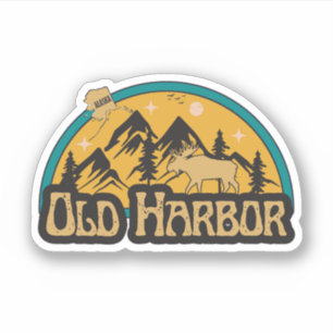 Autocollant Old Harbor, Alaska