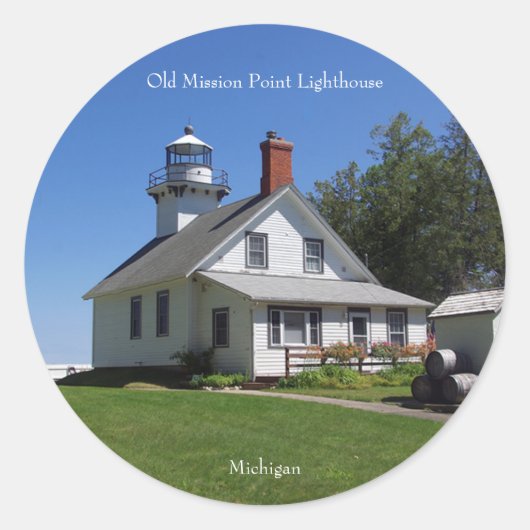 Autocollant Old Mission Point Lighthouse (Devant)