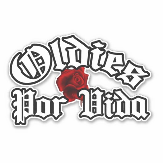 Autocollant Oldies por vida (Devant)