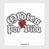 Autocollant Oldies por vida (Feuille)