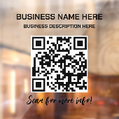 Autocollant opaque de code QR pour voiture et cami (Feuille 2)