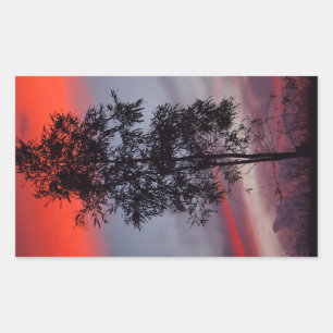 Autocollant orageux pour coucher de soleil
