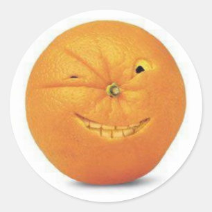 Autocollant orange
