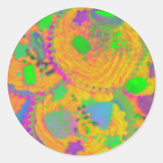 Autocollant Orange Cupcakes (Devant)