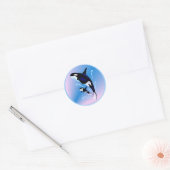 Autocollant Orca Maman et Bébé (Enveloppe)