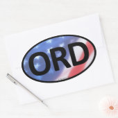 Autocollant ORD Oval (Enveloppe)