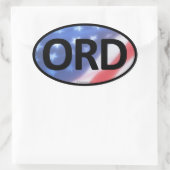Autocollant ORD Oval (Sac)