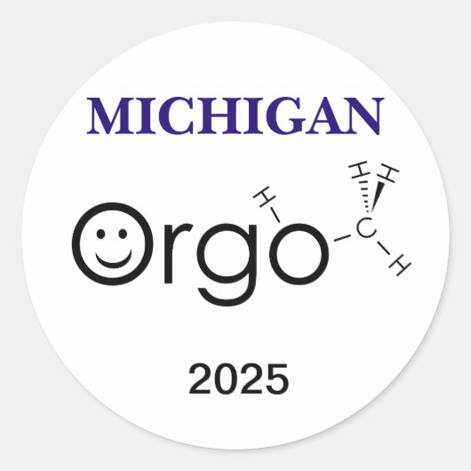 Autocollant orgo smile (Devant)