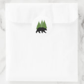 Autocollant Ours Rond (Sac)