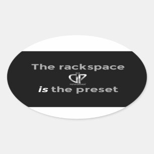 Autocollant Oval GP Rackspace