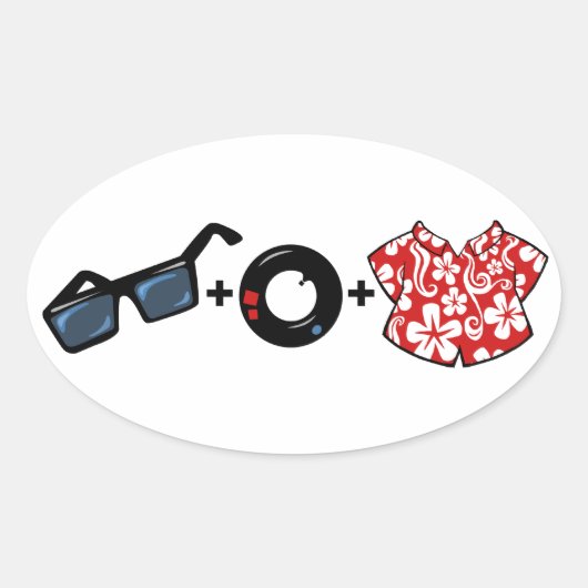 Autocollant Oval PB Math (Devant)