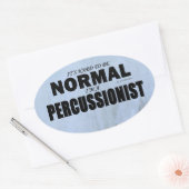 Autocollant Oval Percussionniste Normal (Enveloppe)
