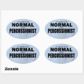 Autocollant Oval Percussionniste Normal (Feuille)