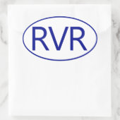 Autocollant Oval RVR River (Sac)
