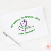 Autocollant ovale (Enveloppe)