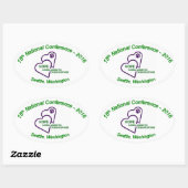 Autocollant ovale (Feuille)