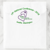 Autocollant ovale (Sac)