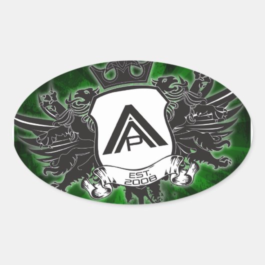 Autocollant ovale (Devant)