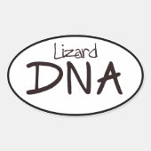 Autocollant ovale à ADN Lizard (Devant)