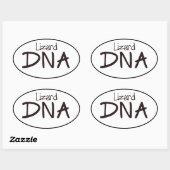 Autocollant ovale à ADN Lizard (Feuille)