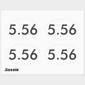 Autocollant ovale AR-15 (Feuille)