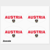 Autocollant ovale autrichien (Feuille)