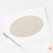 Autocollant ovale blanc os (Enveloppe)